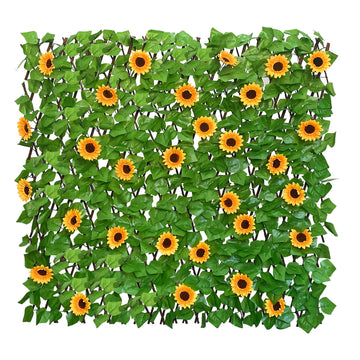 GBYARD Expandable Fence Privacy Screen  SunFlower